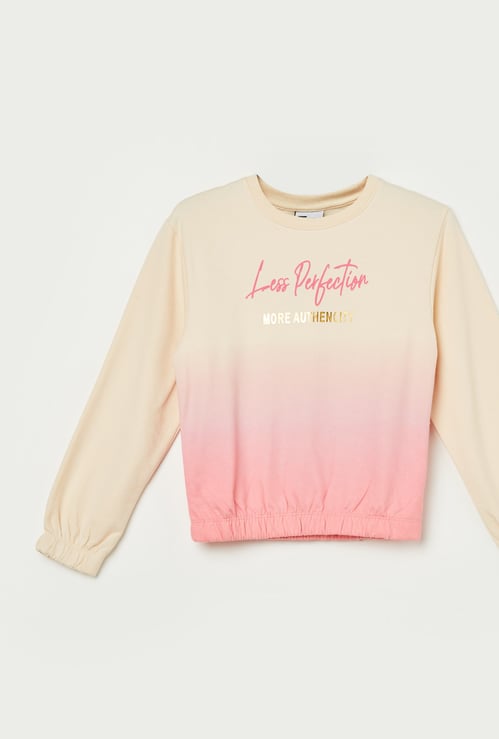 FAME FOREVER Girls Ombre Sweatshirt