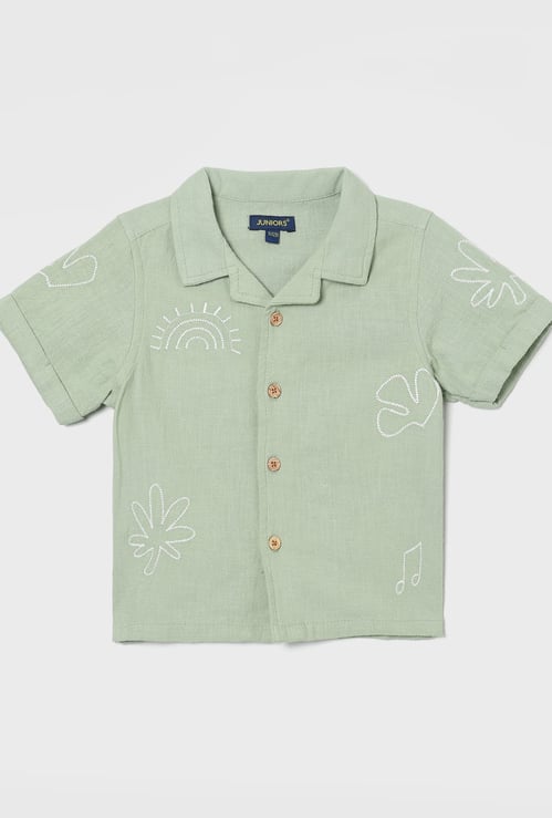 JUNIORS Boys Embroidered Shirt
