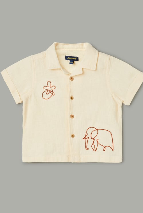JUNIORS Boys Embroidered Shirt