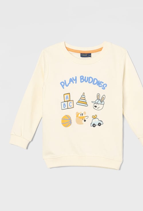 JUNIORS Boys Graphic Print Sweatshirt