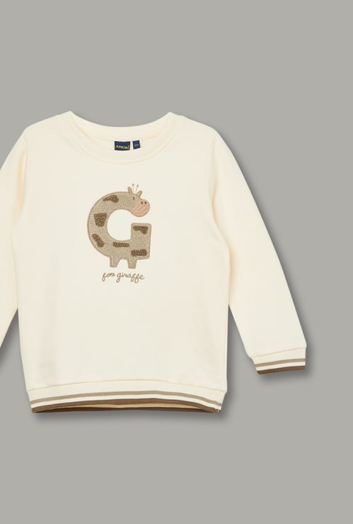 JUNIORS Boys Embroidered Sweatshirt