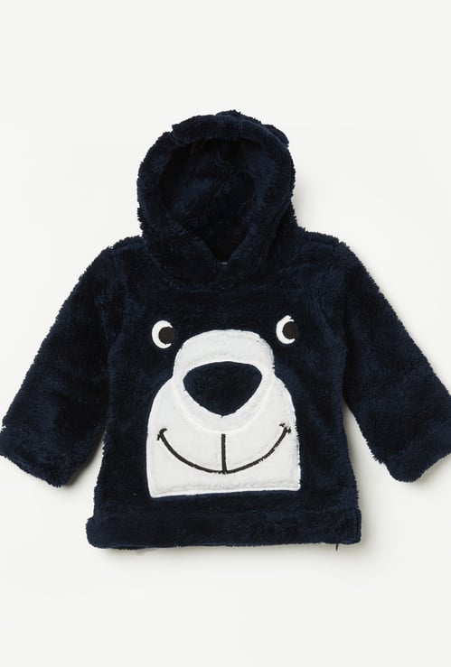 JUNIORS Boys Appliqued Hooded Sweatshirt