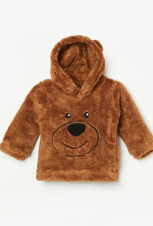 JUNIORS Boys Textured Hooded Sweatshirt