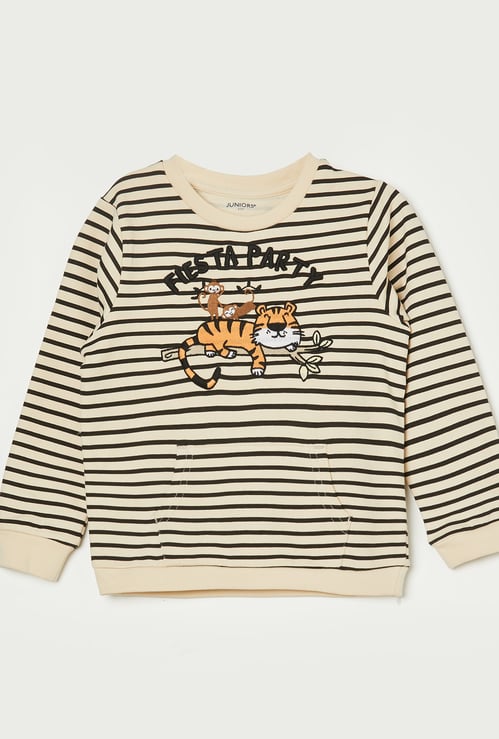 JUNIORS Boys Striped Sweatshirt