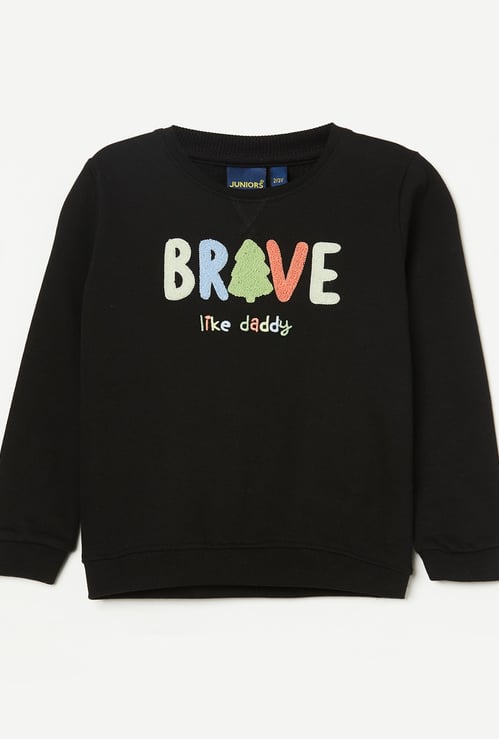 JUNIORS Boys Embroidered Sweatshirt