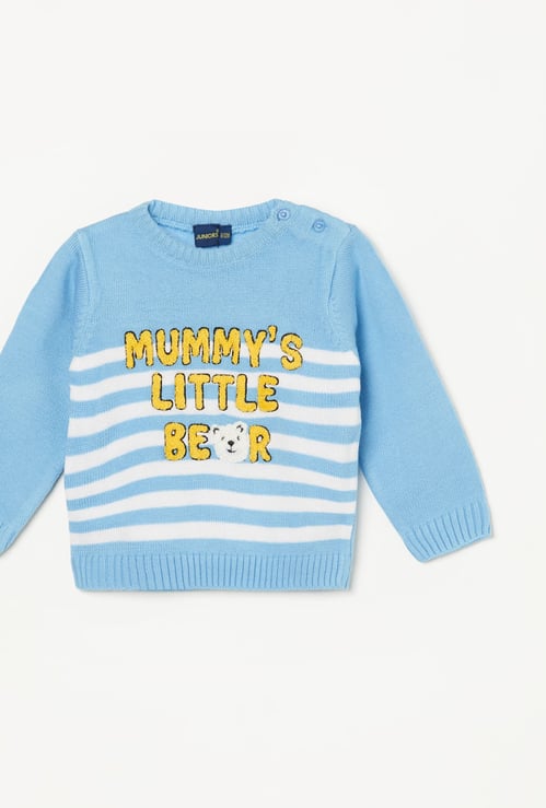 JUNIORS Boys Striped Sweater