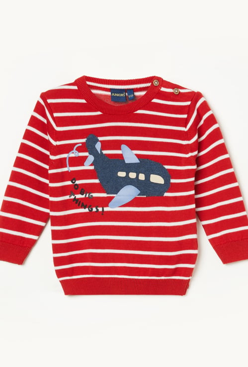 JUNIORS Boys Graphic Knitted Sweater