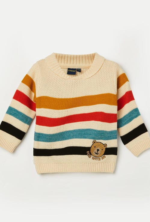 JUNIORS Boys Striped Knit Sweater