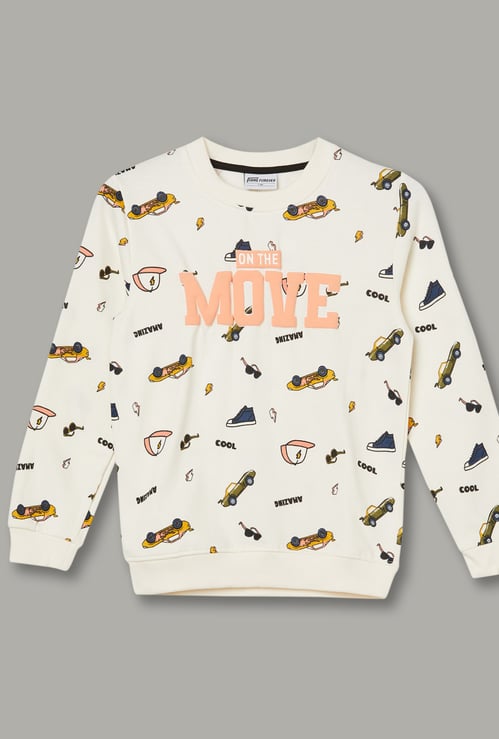 FAME FOREVER Boys Printed Sweatshirt