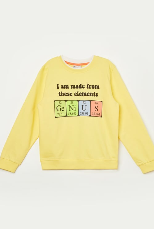 FAME FOREVER Boys Graphic Print Sweatshirt