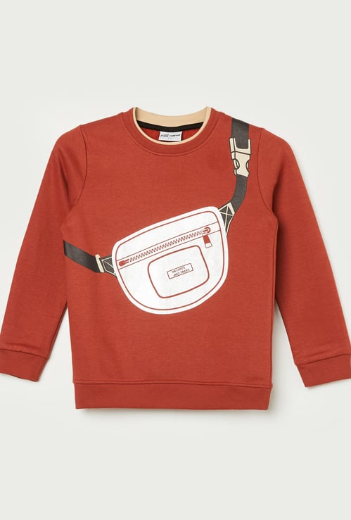 FAME FOREVER Graphic Print Sweatshirt