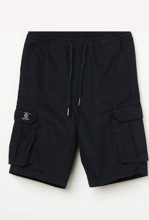 FAME FOREVER Boys Solid Cargo Shorts
