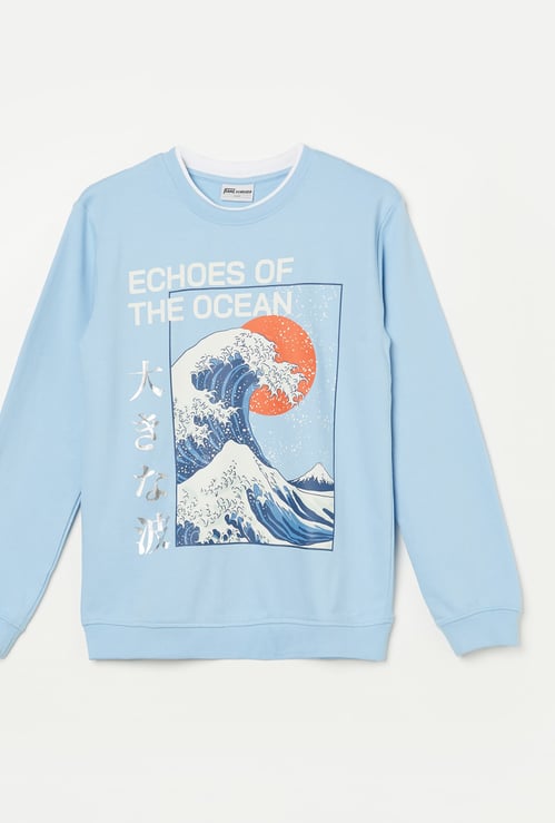 FAME FOREVER Boys Graphic Print Sweatshirt