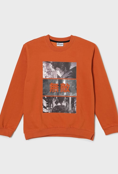 FAME FOREVER Boys Graphic Print Sweatshirt