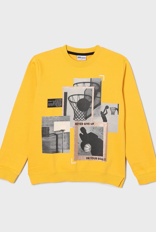 FAME FOREVER Boys Graphic Print Sweatshirt