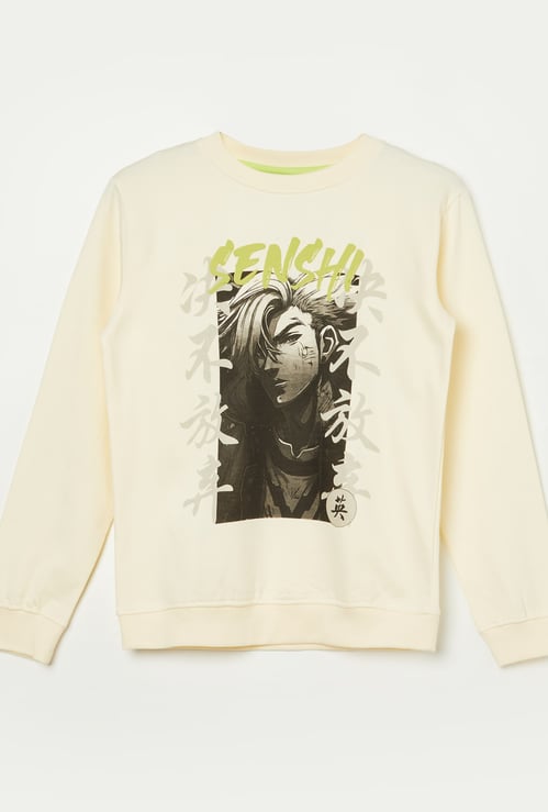 FAME FOREVER Boys Graphic Print Sweatshirt