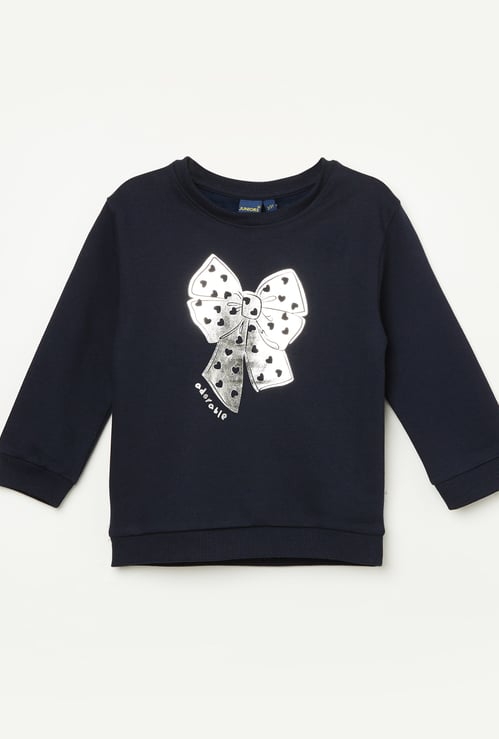 JUNIORS Girls Graphic Print Sweatshirt