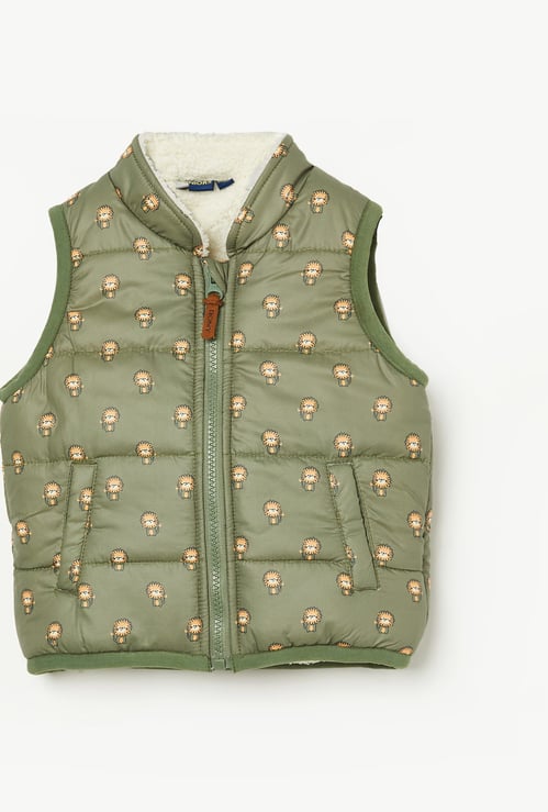 JUNIORS Boys Printed Gilet