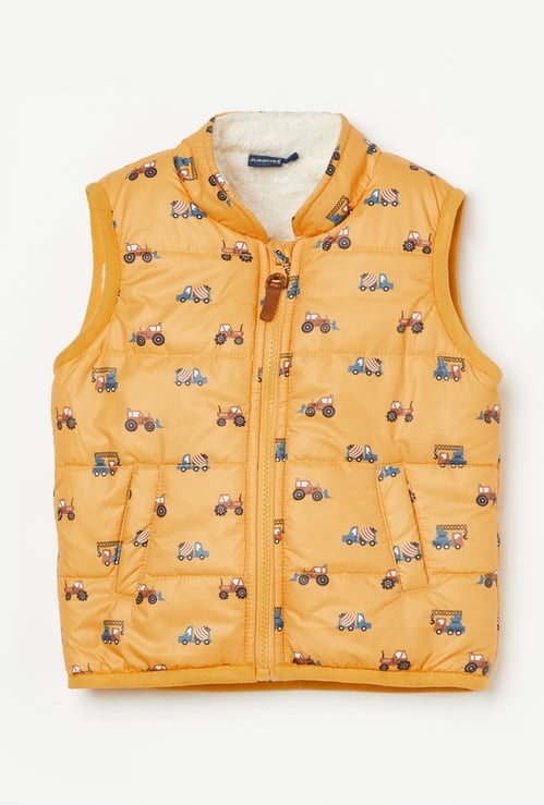 JUNIORS Boys Graphic Print Gilet