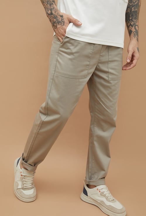 BOSSINI Solid Regular Fit Trousers