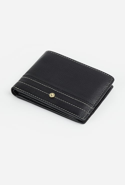 ALLEN SOLLY Textured Bi-Fold Wallet