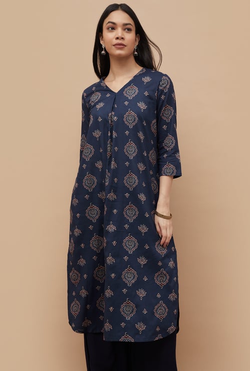 MELANGE Ethnic Motif Straight Kurta