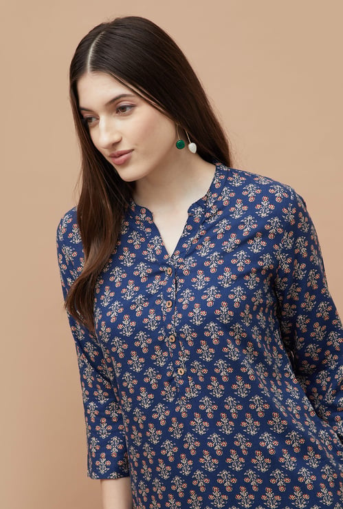 MELANGE Ethnic Motif Straight Kurti