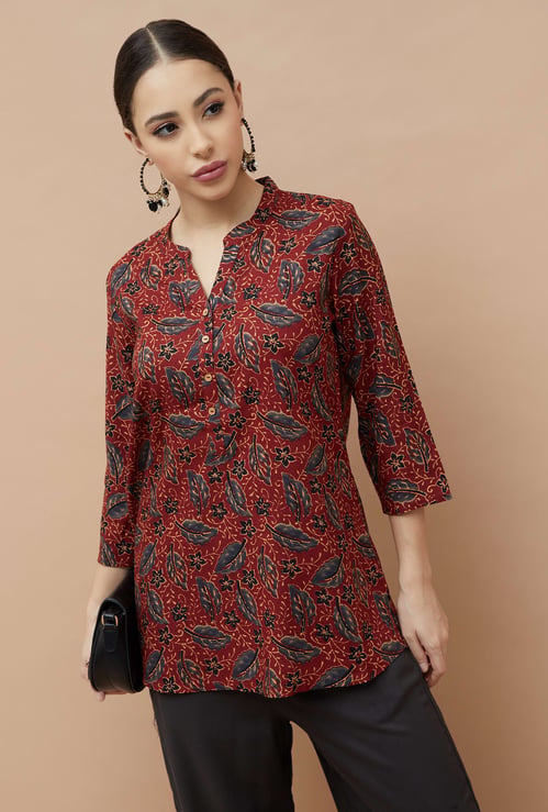 MELANGE Printed Straight Kurti