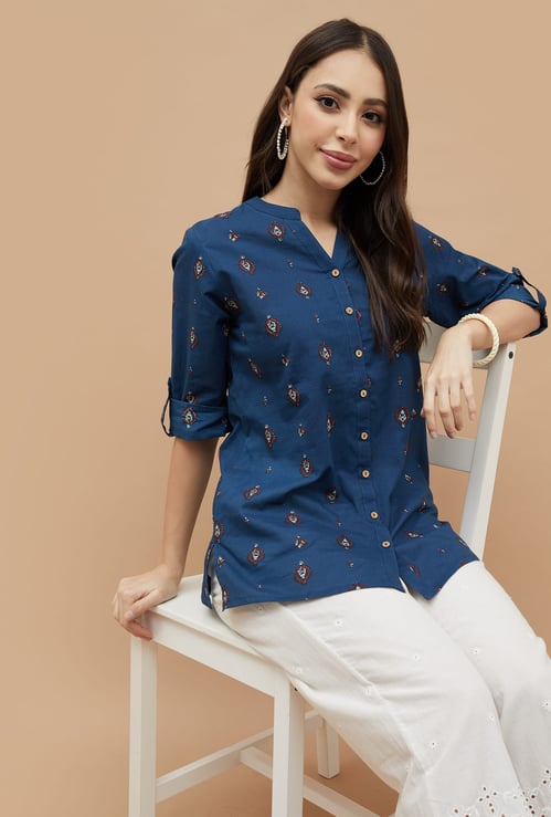 MELANGE Ethnic Motif Straight Kurti