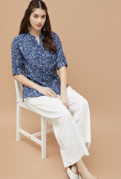 MELANGE Printed Straight Kurti