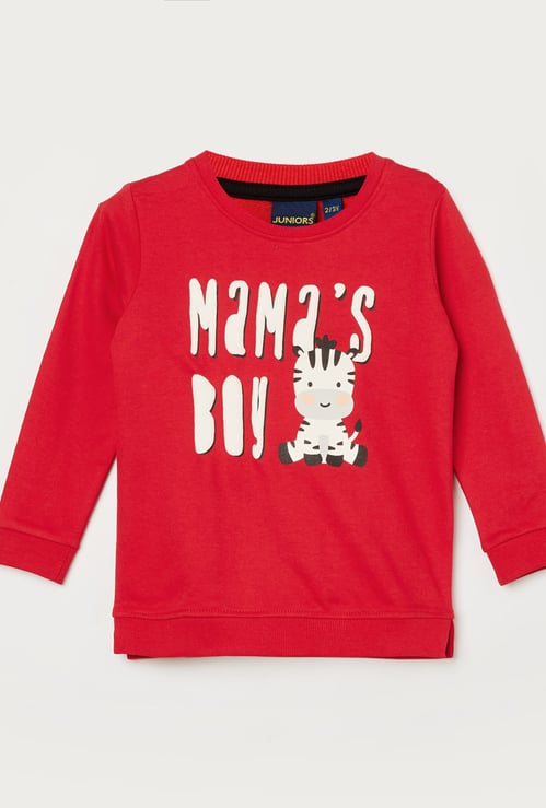 JUNIORS Boys Graphic Print Sweatshirt