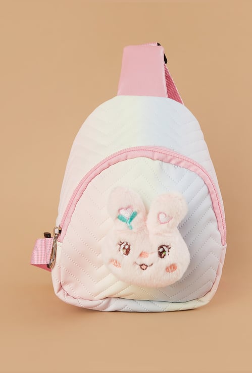 FAME FOREVER Bunny Applique Crossbody Bag