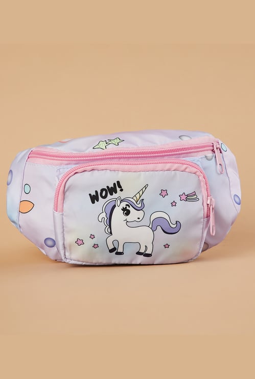 FAME FOREVER Unicorn Print Waist Bag