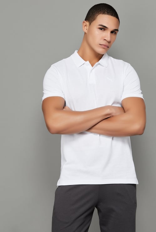 PUMA Solid Sports Polo T-shirt