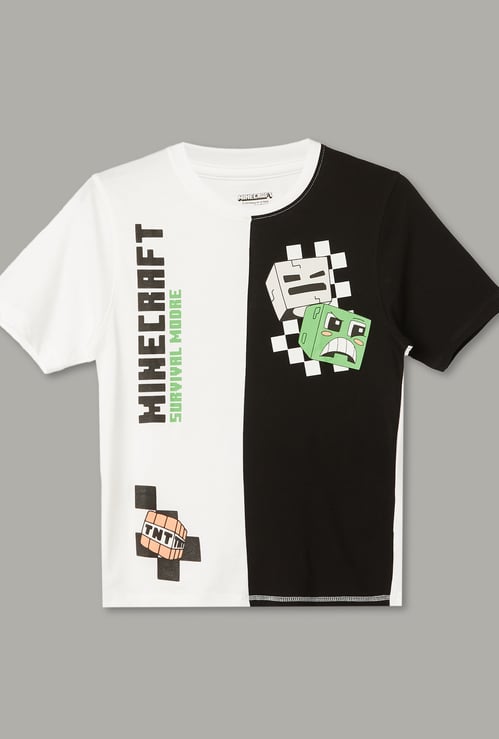 KIDSVILLE Boys Minecraft Print T-shirt