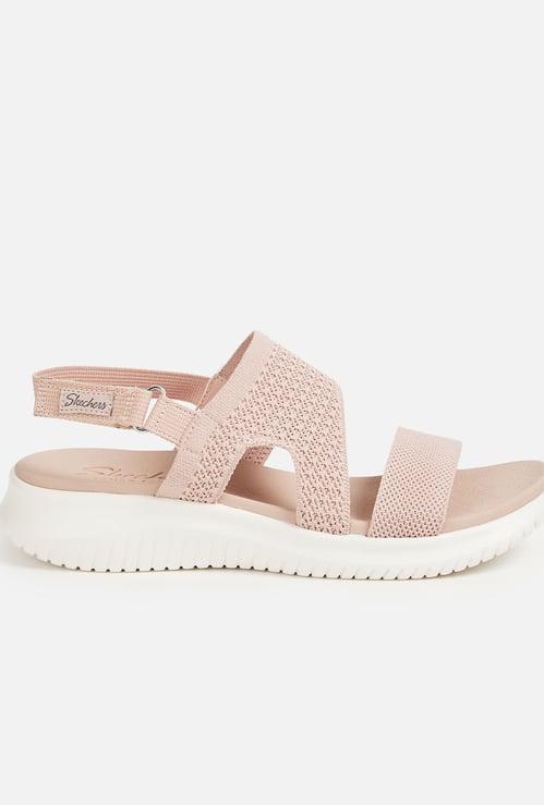 SKECHERS Ultra Flex Stratch Knit Sandals