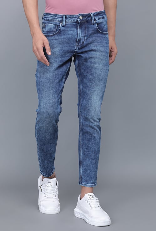 SPYKAR Washed Kano Jeans (Slim Tapered)