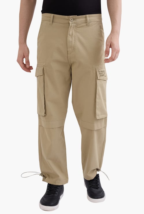 SPYKAR Solid Regular Fit Casual Trousers
