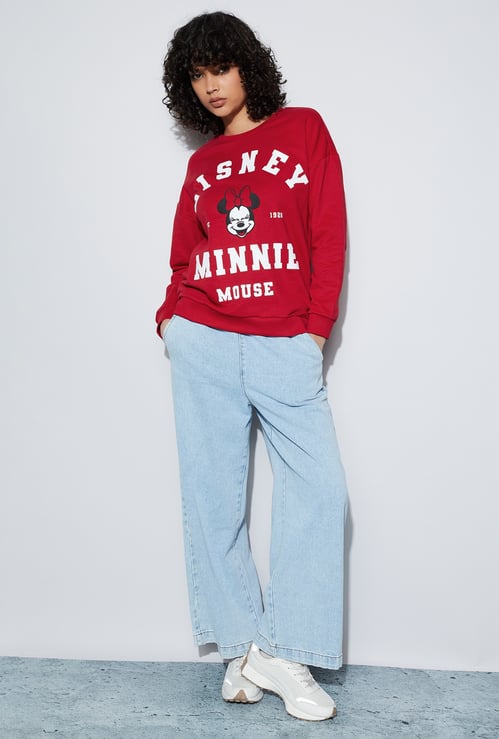 GINGER Minnie Mouse Print Sweatshirt