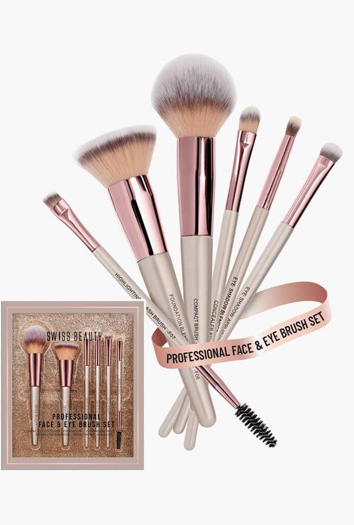 SWISS BEAUTY Professional Face & Eye Brush Set - SB-F01