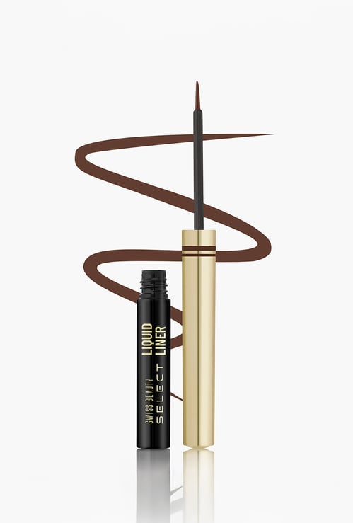 SWISS BEAUTY Select Here To Stay Liquid Eyeliner - 03 Mood Brown - 3ml