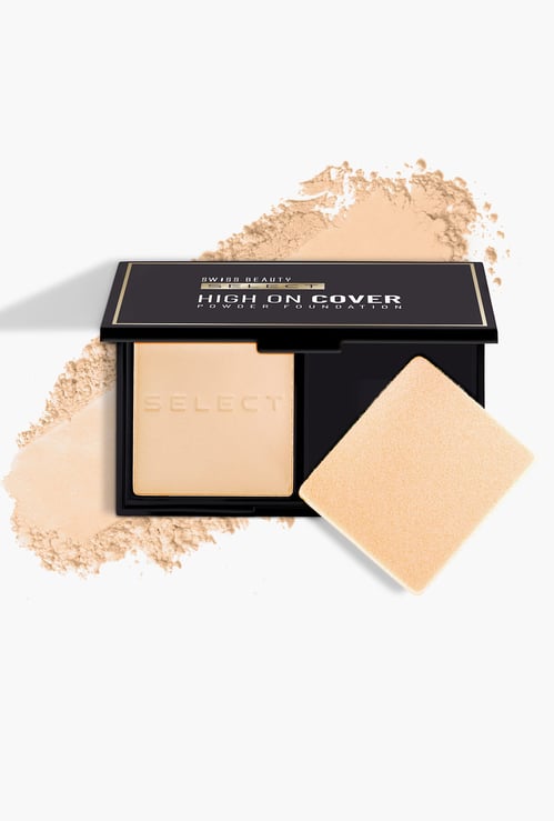 SWISS BEAUTY Select High On Cover Powder Foundation - Light Natural - 5.5g