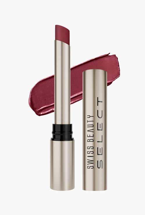 SWISS BEAUTY Select High On Shine Lipstick- 07 Red Mandate - 1g