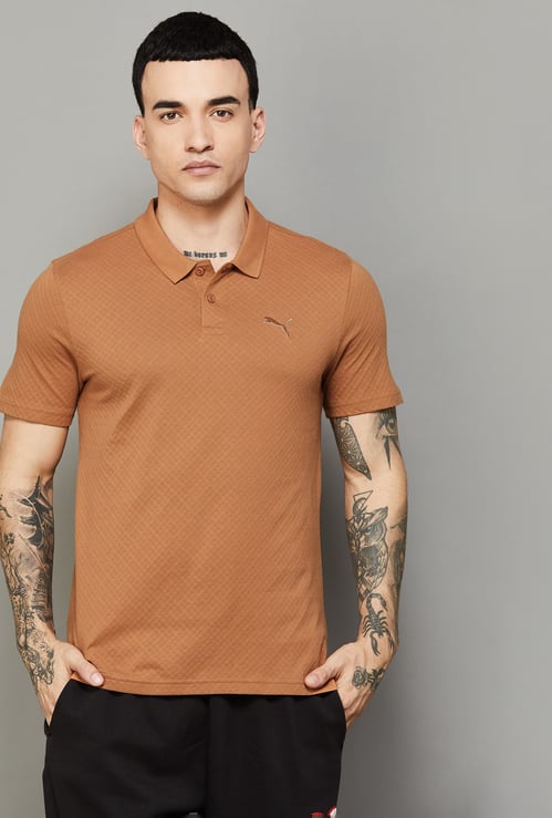 PUMA Textured Polo T-shirt