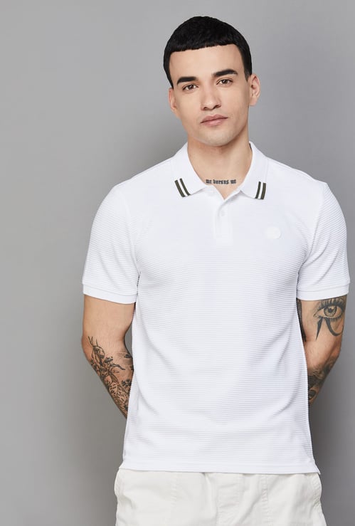 PUMA Textured Regular Fit Polo T-shirt