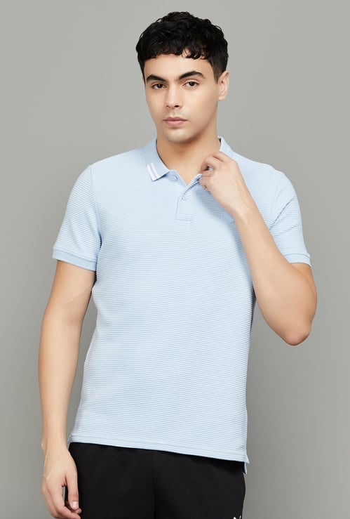 PUMA Striped Regular Fit Sports T-shirt
