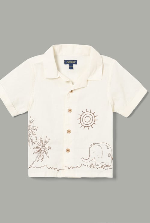 JUNIORS Boys Embroidered Shirt