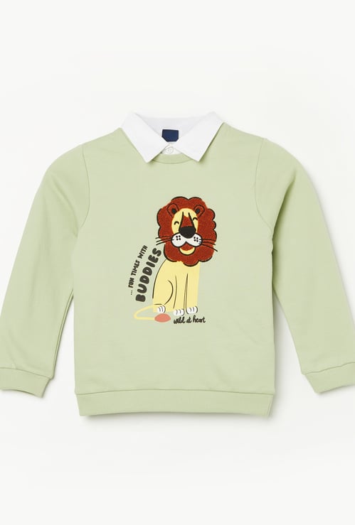 JUNIORS Graphic Print Sweatshirt