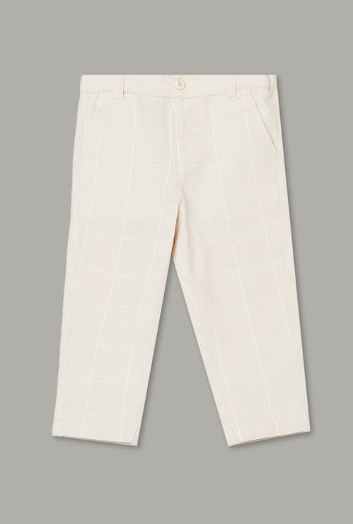 JUNIORS Checked Trousers