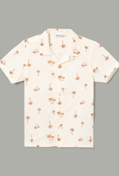 FAME FOREVER Boys Tree Print Shirt